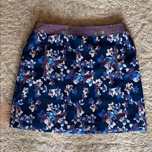 Anthropologie Maeve Floral Mini Skirt